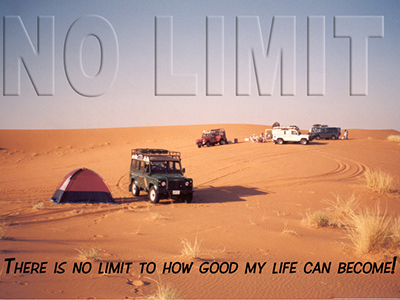 No limit how good my life can become
